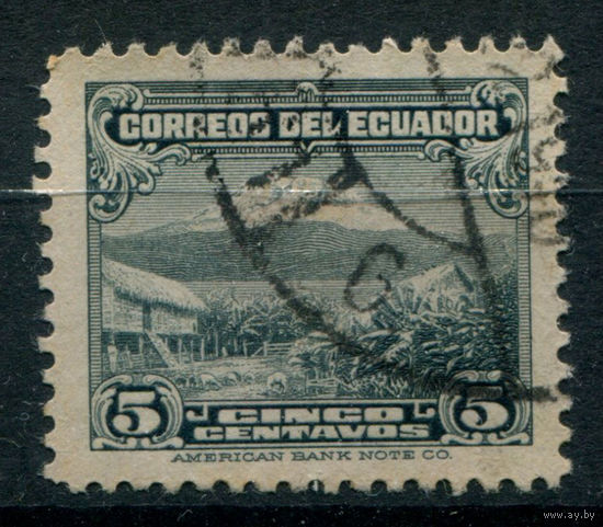 Эквадор - 1934/46г. - вулкан Чимборасо, 5 с. - 1 марка - гашёная. Без МЦ!