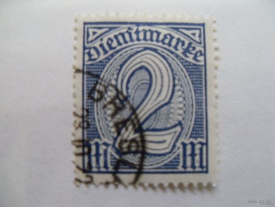 1922 Рейх. DR-DI Mi.70 mi.2 euro служебные