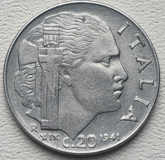 Италия 20 чентезимо 1941
