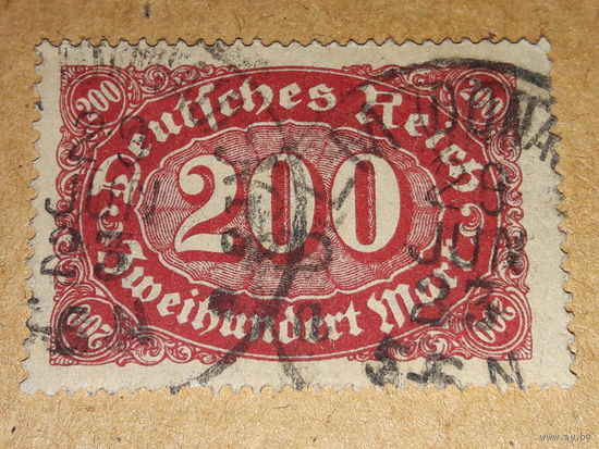 Германия Рейх 1922 Стандарт Цифры