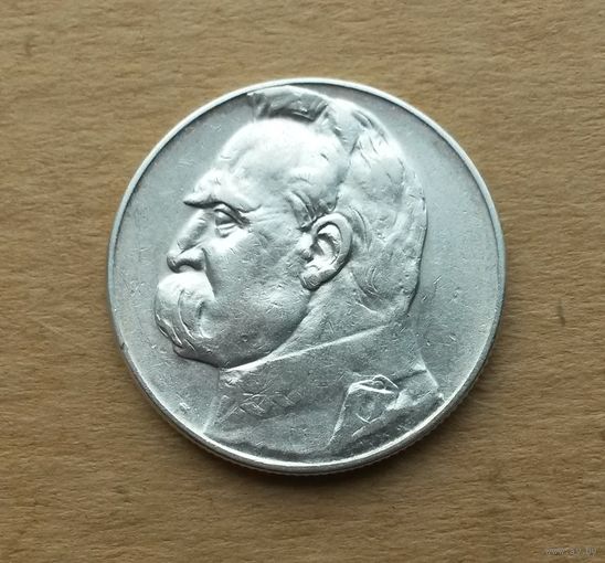 Польша, 5 злотых 1935 г., серебро 0.750, Юзеф Пилсудский