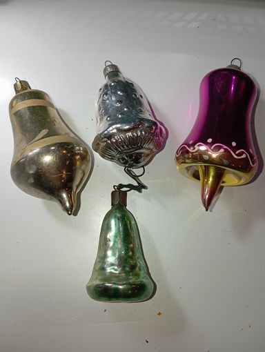 Ёлочные игрушки - КОЛОКОЛЬЧИК , СССР . Цена за всё .