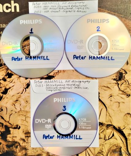 DVD MP3 Peter HAMMILL полная дискография (Progressive rock, eclectic prog) - 3 DVD