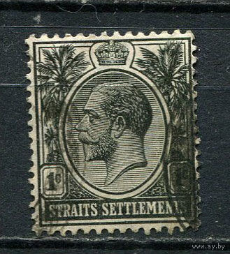 Британские колонии - Стрейтс-Сетлментс - 1936/1937 - Король Георг V 1С - [Mi.192] - 1 марка. Гашеная.  (Лот 35Gf)-T2P23