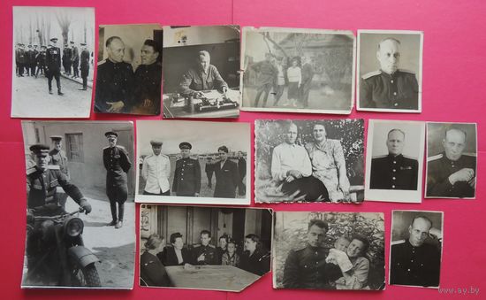 Фото "Этапы жизни офицера" (на всех фото одно лицо), 13 шт.