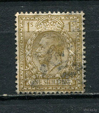 Великобритания - 1912/1921 - Король Георг V 1Sh - [Mi.140x] - 1 марка. Гашеная.  (Лот 24Gh)-T2P52