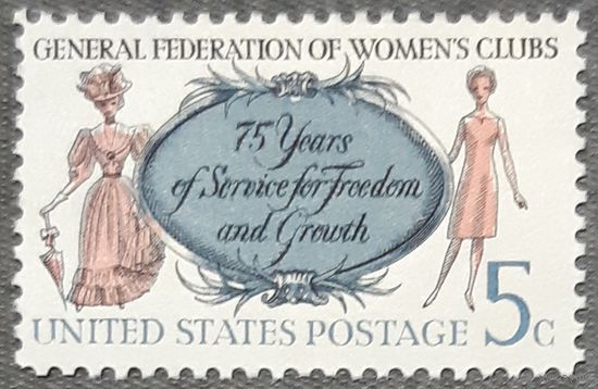 1966  75-летие Всеобщей федерации женских клубов   США