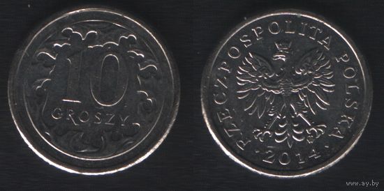 Польша y279 10 грош 2014 год (mw) (_alb2