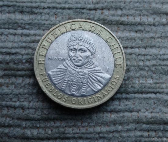 Werty71 Чили 100 песо 2010 биметалл
