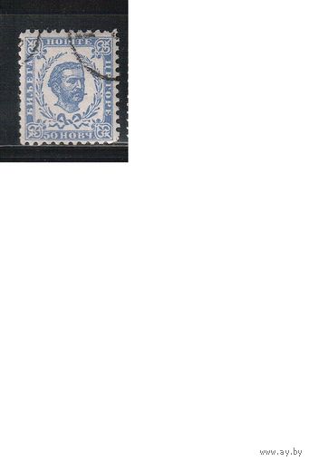 Черногория(Княжество)-1894,(Мих.18)  гаш. , Стандарт, , Князь Никола I (1)