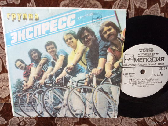 Виниловая пластинка. Миньон. 7"