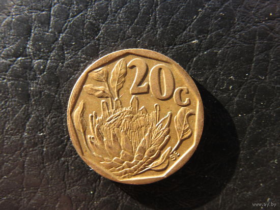 ЮАР.20 центов.1993. С 20 копеек. Распродажа коллекции. Смотрите другие лоты.