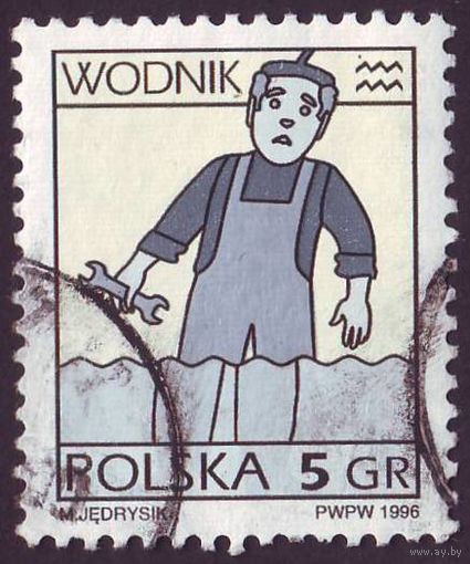 Знаки зодиака Польша 1996 год 1 марка