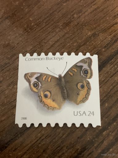 США 2006. Бабочки. Common Buckeye. Марка из серии