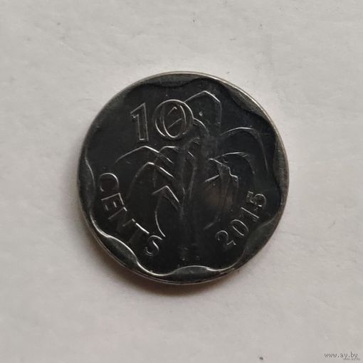 Эсватини (Свазиленд) 10 центов 2015 г.