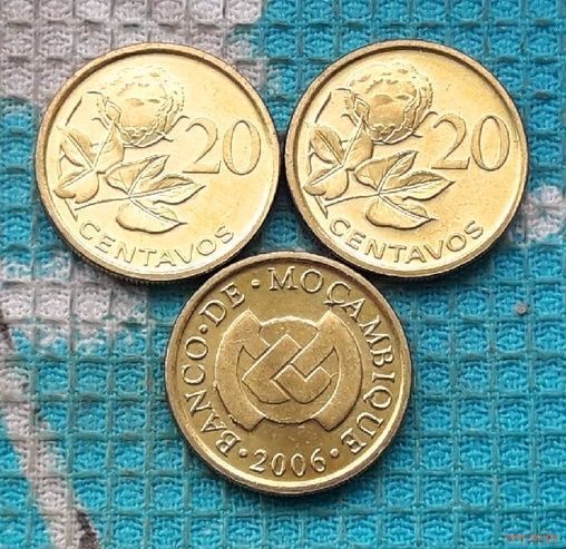 Мозамбик 20 центов, UNC. Растение.