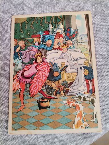 Открытки СССР "Суп из-под кнута" 1965