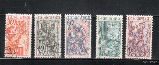 Чехословакия-1961,(Мих.1275-1281)  гаш.   , Марионетки (полная серия)