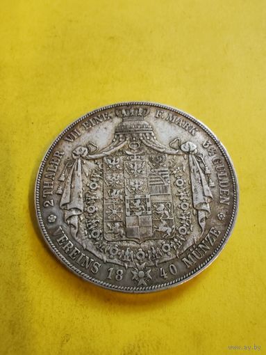 2 талера 1840. Супер монета. Редкая. Патина огонёк. СМОТРИТЕ ДР. МОИ ЛОТЫ.