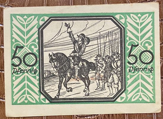 Нотгельд 50 пфеннигов 1922 год. Штекхайм,. Веймарская республика
