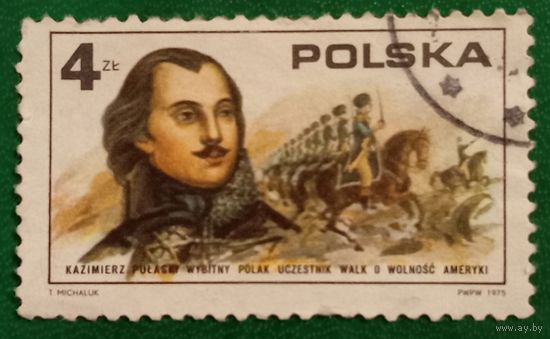Польша 1975. Казимир Пулавский 1745-1779