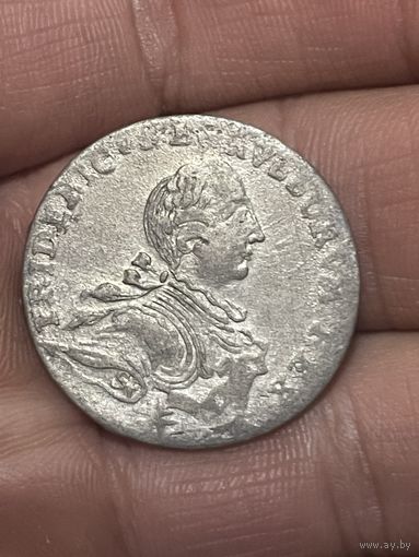 Орт 1753 Пруссия! Есть блеск на монете