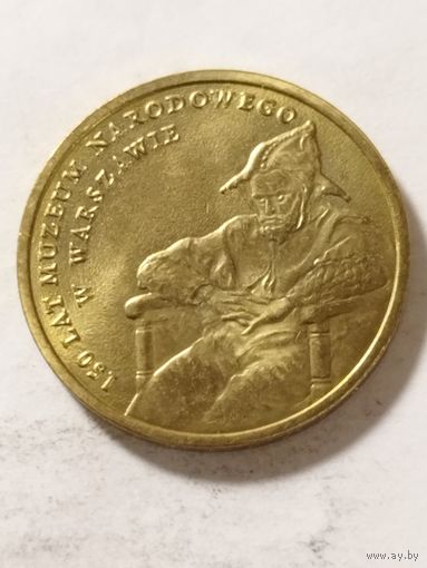 Польша 2 злотых "150-летие Национального музея в Варшаве" 2012