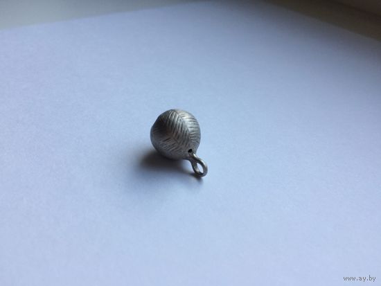 Пуговица гирька серебро
