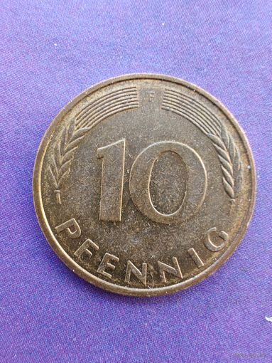 Германия ФРГ 10 пфеннигов 1994 F