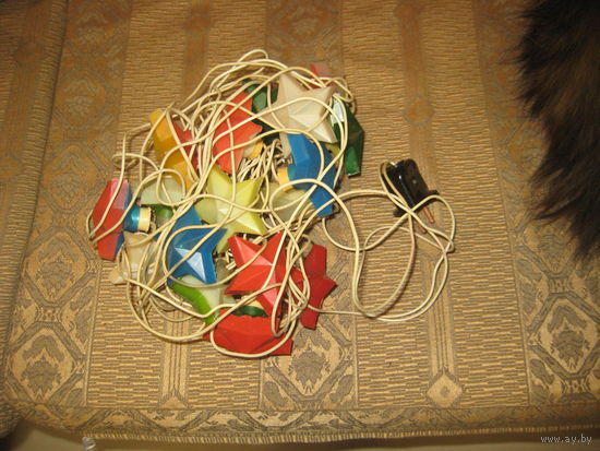 Елочная гирлянда "Звезды" СССР