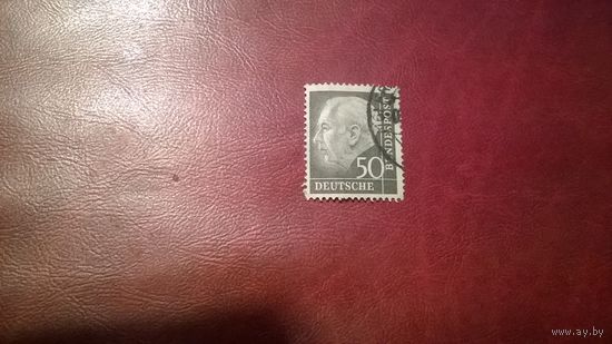 Марка Профессор доктор Теодор Хеусс 1954 год Германия