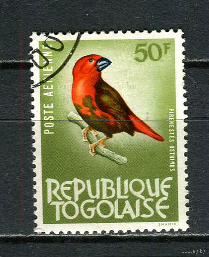 Того - 1964/1965 - Птица 50Fr. Авиамарка - [Mi.402] - 1 марка. Гашеная.  (Лот 24HY)-TG3P47