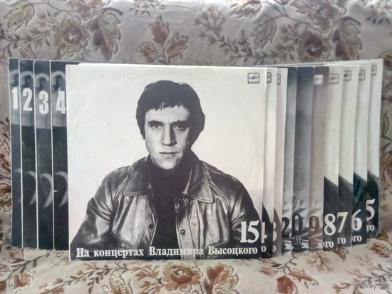 Виниловая пластинка НА КОНЦЕРТАХ ВЛАДИМИРА ВЫСОЦКОГО.