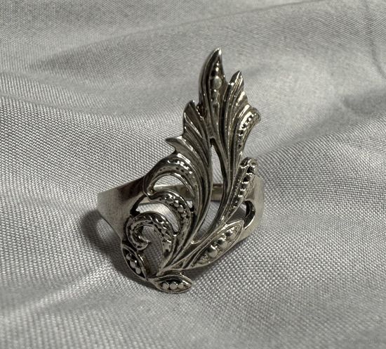 Кольцо серебряное 925 пробы. 4