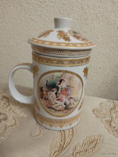 Кружка Yamasen Японский фарфор с золотым напылением