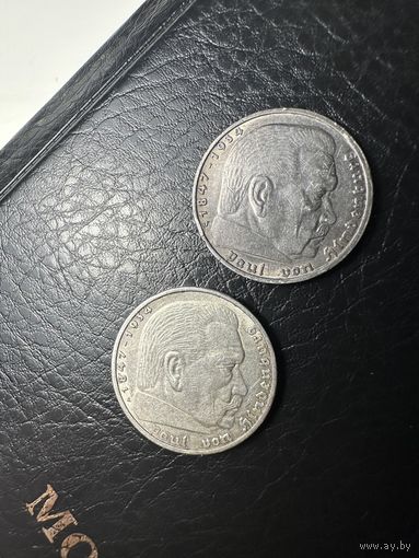 5 марок 1936 Лот из 2