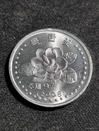 Северная Корея 5 чон 2008 Unc