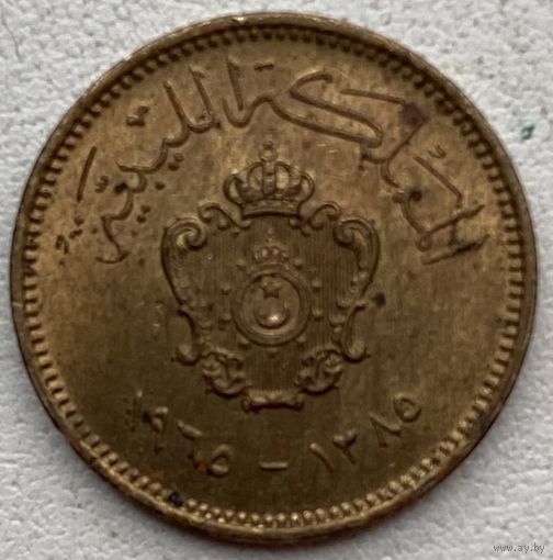 Ливия 1 миллим 1965 г.