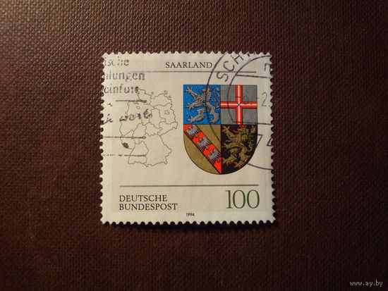 Германия 1994 г.Герб Саара./16а/