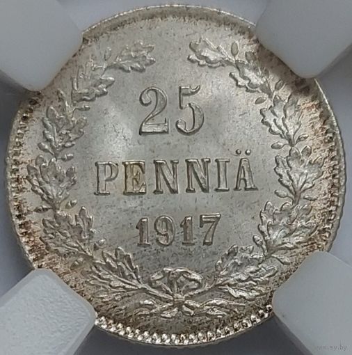 25 пенни 1917 без корон MS-67 Высокий грейд!!!