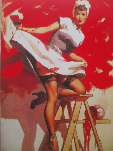 ЧИСТАЯ ОТКРЫТКА PIN-UP. худ. GIL ELVGREN.