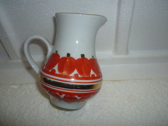 Сливочник Фарфор СССР Ручная роспись Бориславский ф-ый з-д