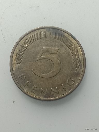 ФРГ 5 пфеннигов 1988 года . J