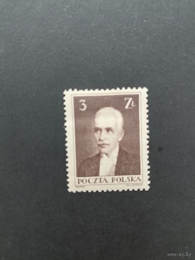 Польша 1935 Марка из серии "Различные достопримечательности и Президент Польши Игнаций Мосцицкий" (чистая* след от наклейки) Mi.311 каталог 5.00 евро