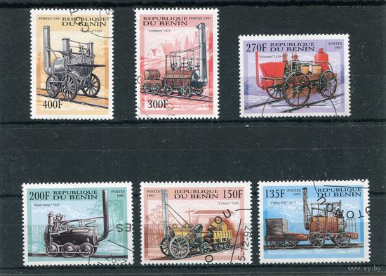 Бенин. Железнодорожный транспорт. Первый, старые поровозы