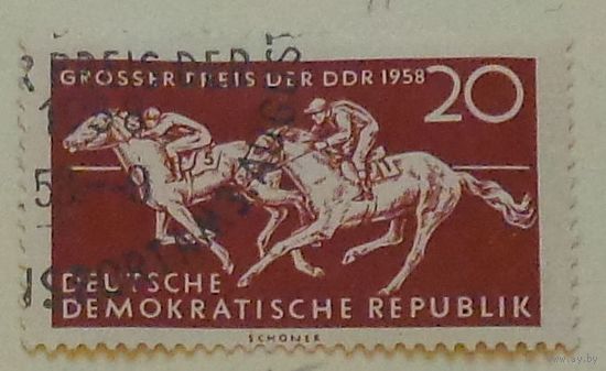 Верховая езда. Скачки. ГДР. Дата выпуска:1958-07-22