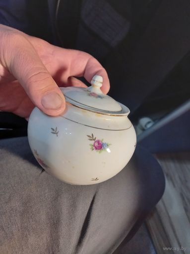 Сахарница сольница Красный фарфорист КФ СССР нечастая