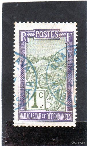 Мадагаскар.Ми-74. Filanzane transport (носилки).1908.