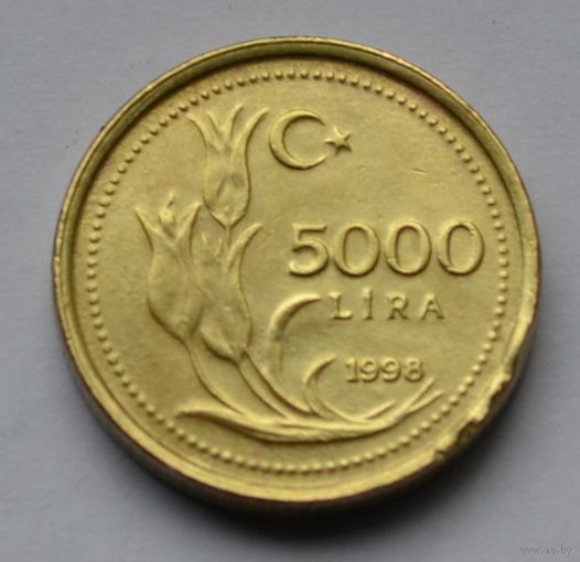 Турция, 5000 лир 1998 г.