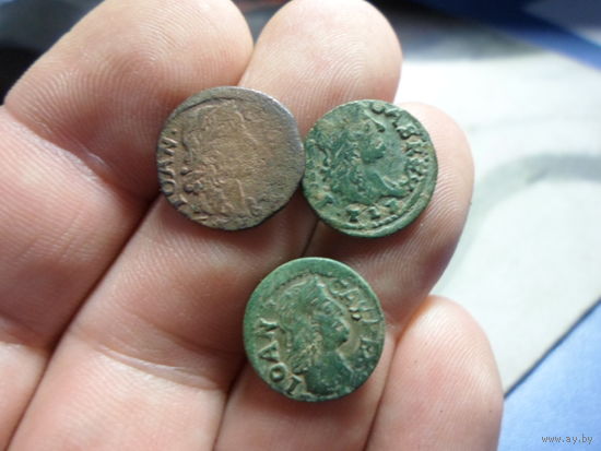 Солиды 1665 г. Боратинка Ян II Казимир Ваза Речь Посполита разные типы